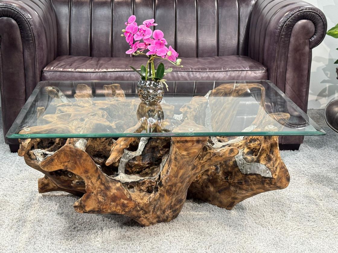 Baumwurzel Couchtisch Root aus Teakholz