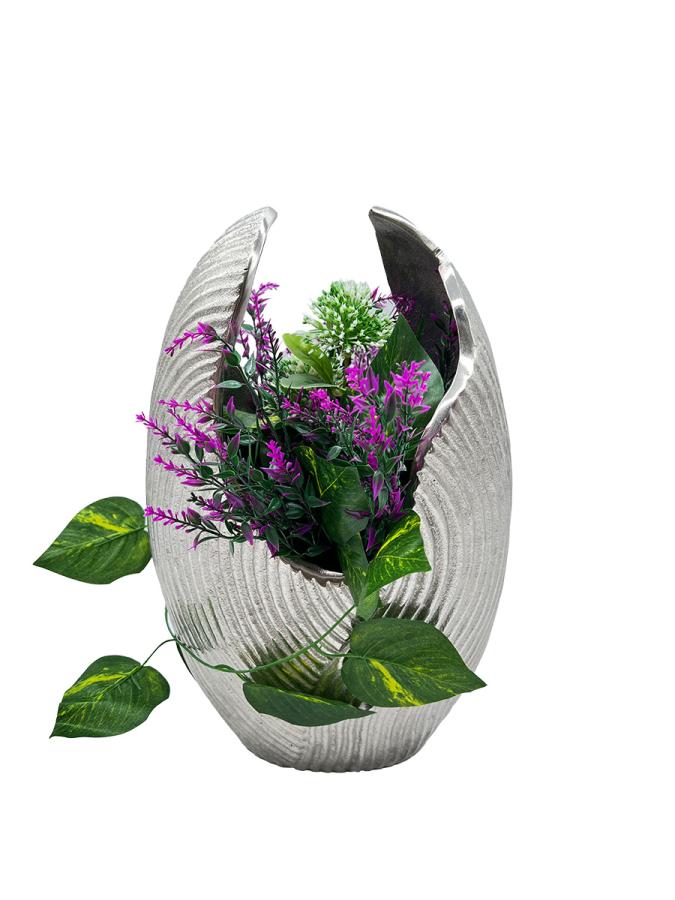 Design Blumenvase aus Nickel