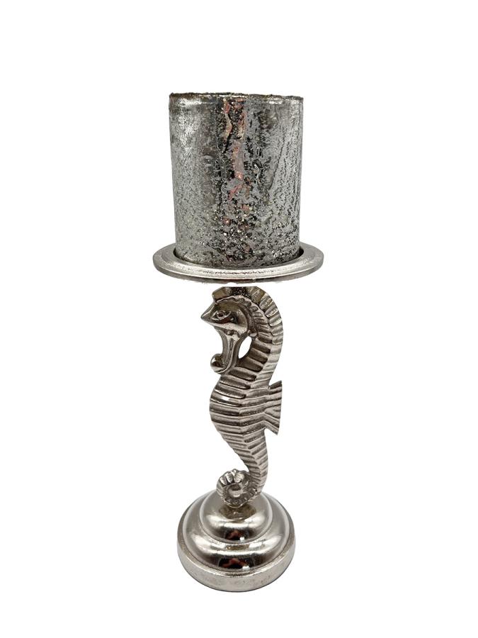 Design Kerzenständer aus Nickel "Seepferdchen"