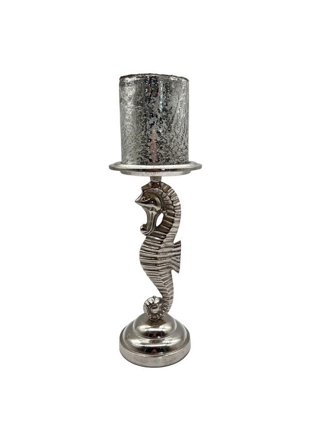 Design Kerzenständer aus Nickel "Seepferdchen"