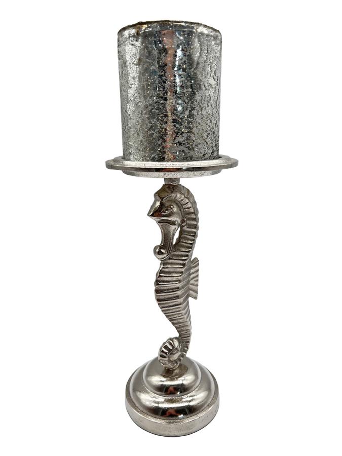 EDesign Kerzenständer aus Nickel "Seepferdchen"
