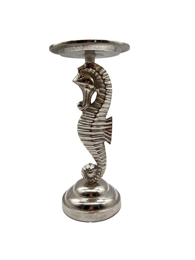 Design Kerzenständer aus Nickel "Seepferdchen"