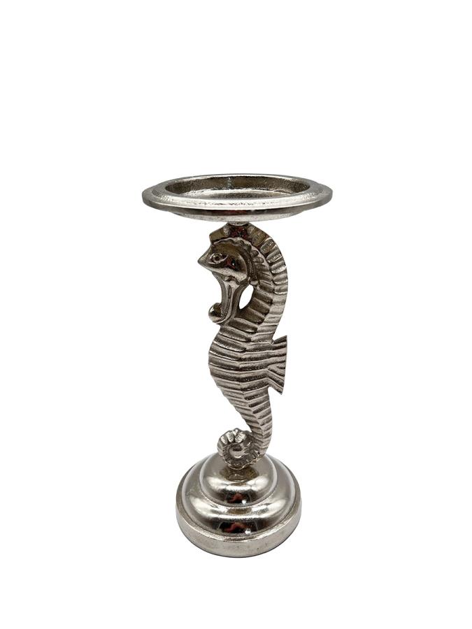 Design Kerzenständer aus Nickel "Seepferdchen"