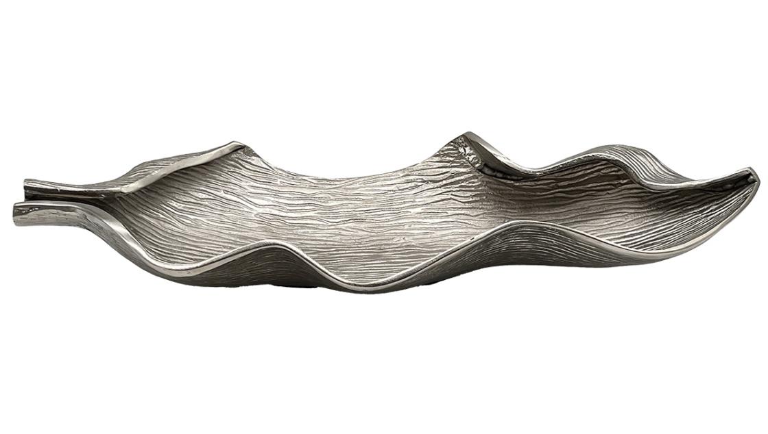 Design Tischschale "Blatt" aus Aluminium