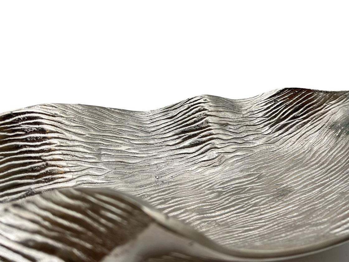 Design Tischschale "Blatt" aus Aluminium