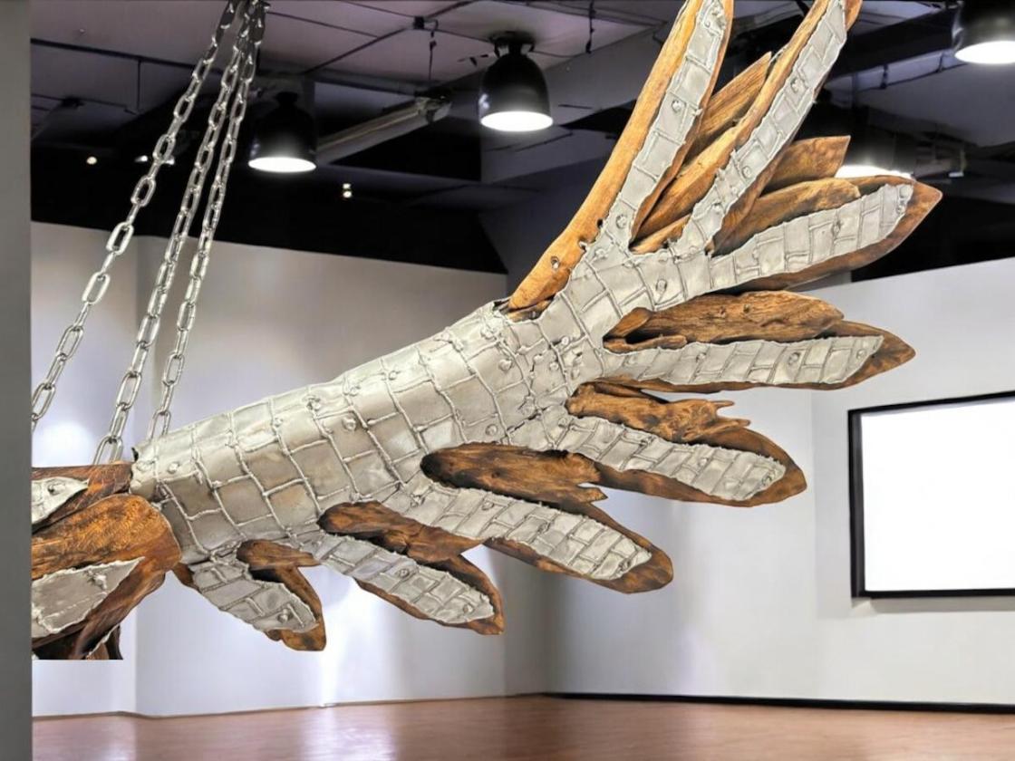 Einmalige Holzdeko Skulptur / Dekofigur "Eagle"