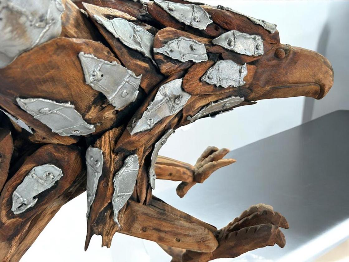 Einmalige Holzdeko Skulptur / Dekofigur "Eagle"