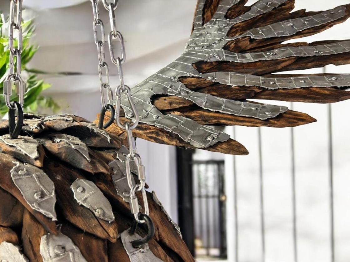Einmalige Holzdeko Skulptur / Dekofigur "Eagle"