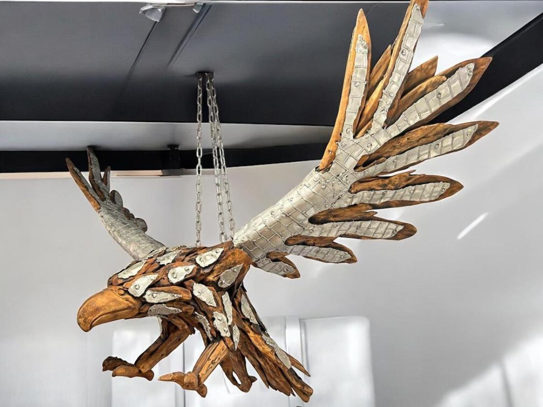Einmalige Holzdeko Skulptur / Dekofigur "Eagle"