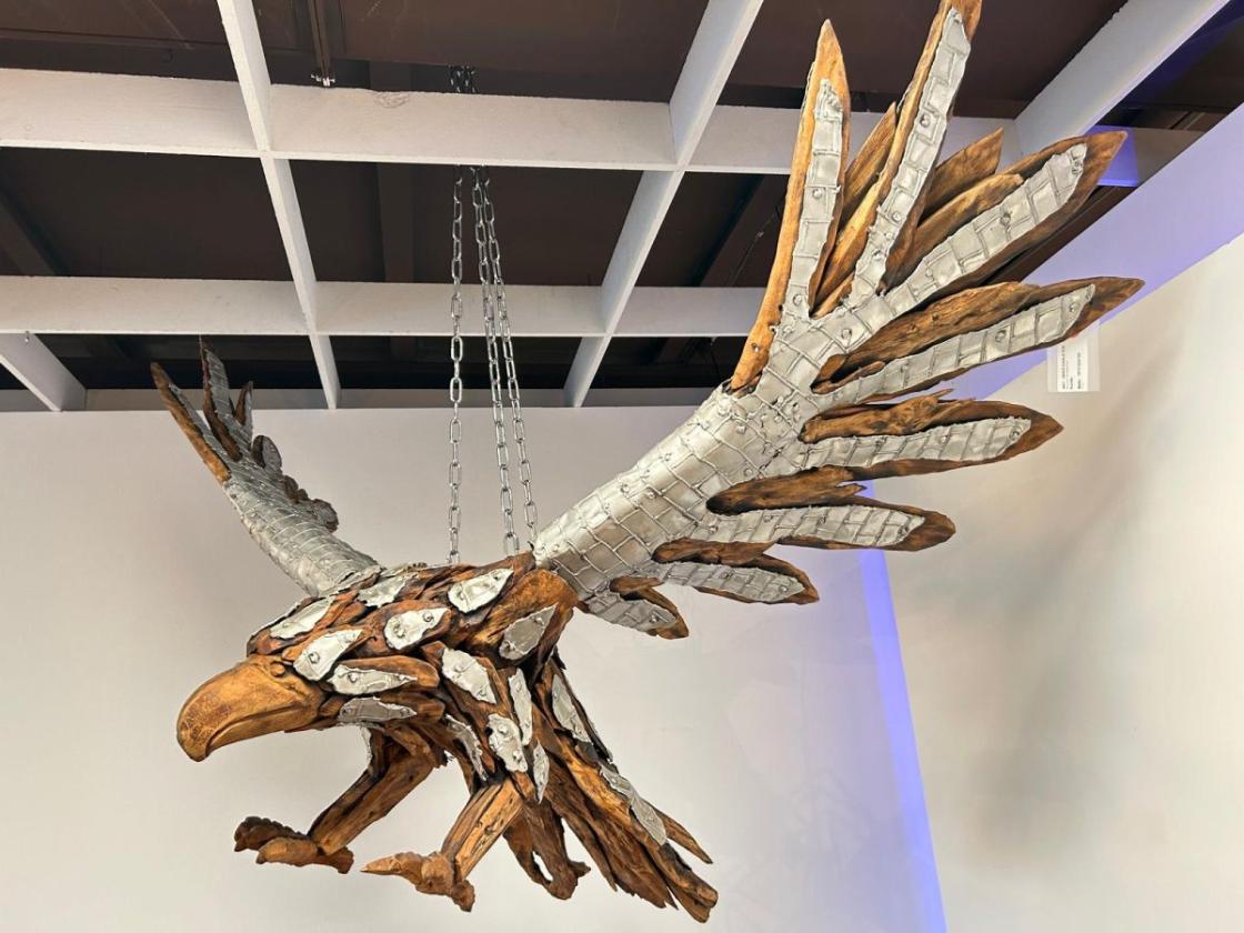 Einmalige Holzdeko Skulptur / Dekofigur "Eagle"