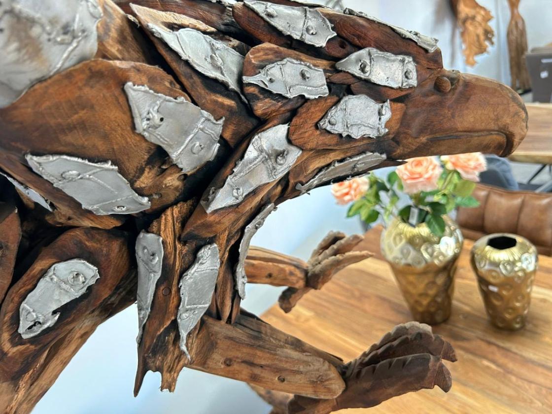 Einmalige Holzdeko Skulptur / Dekofigur "Eagle"