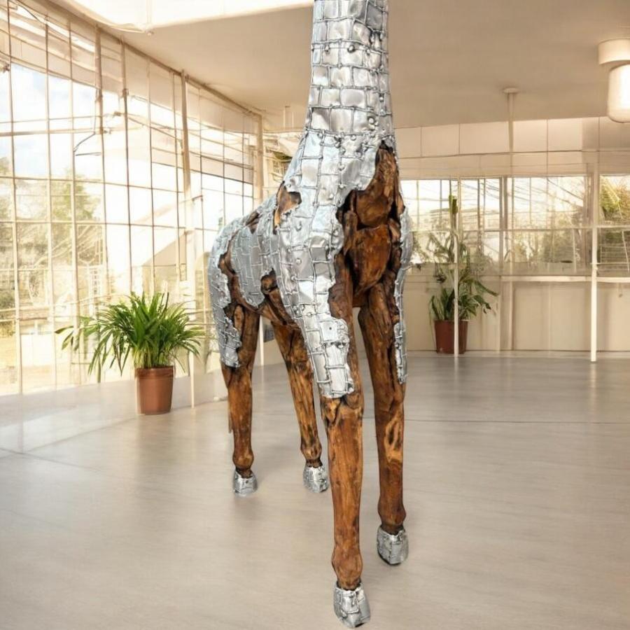 Einmalige Dekoration Skulptur Giraffe
