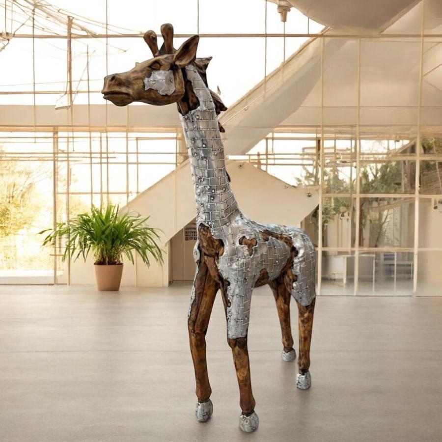 Einmalige Dekoration Skulptur Giraffe