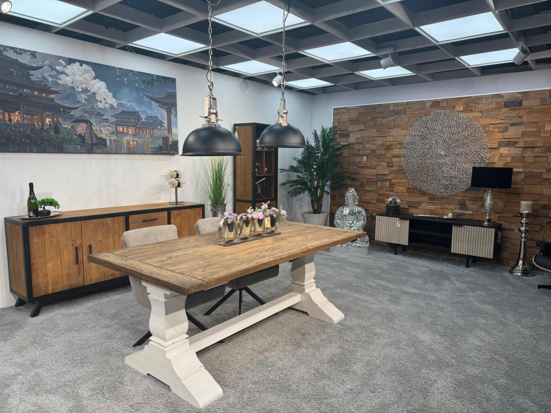 SONDERANGEBOT Klostertisch / Esstisch 200 x 100 x 79 cm aus Teakholz