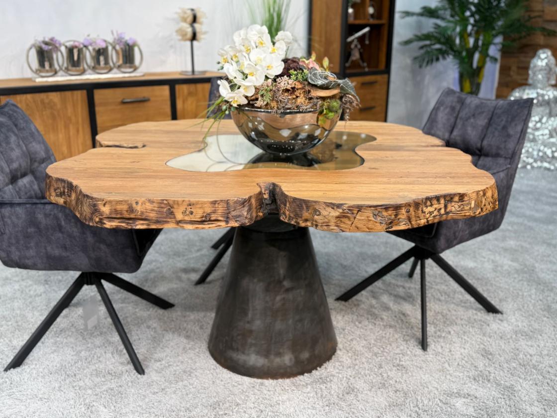 Esstisch einmalig Designtisch mit Wildkante