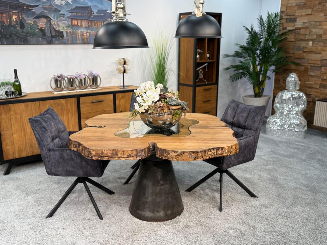Esstisch einmalig Designtisch mit Wildkante