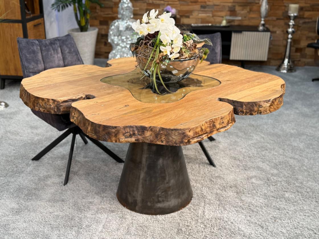Esstisch einmalig Designtisch mit Wildkante