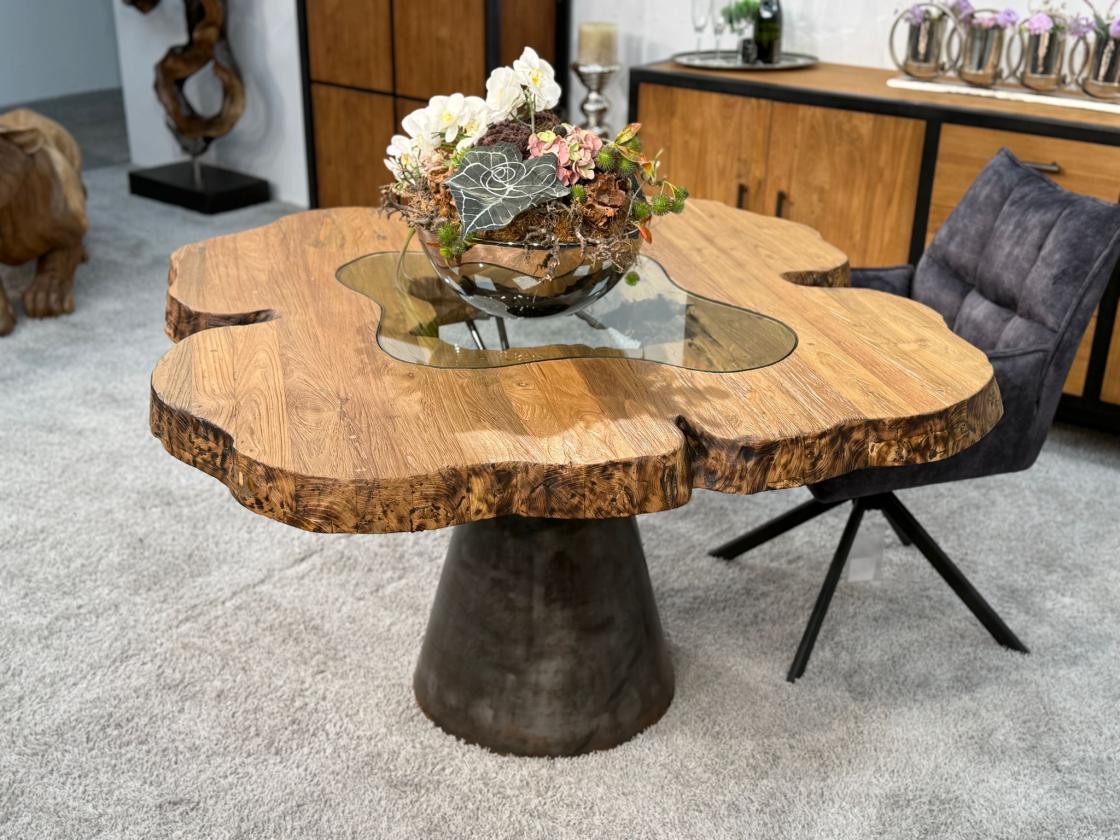 Esstisch einmalig Designtisch mit Wildkante