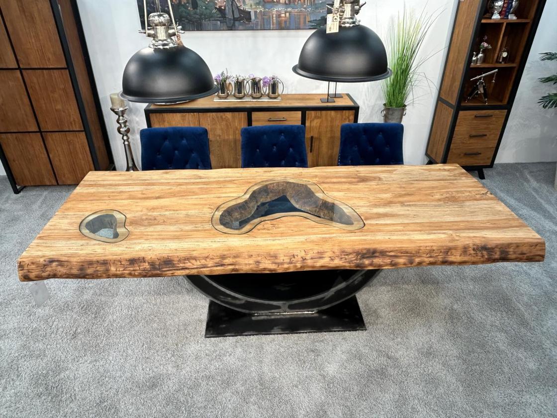 Massivholztisch Deep Island aus Altholz