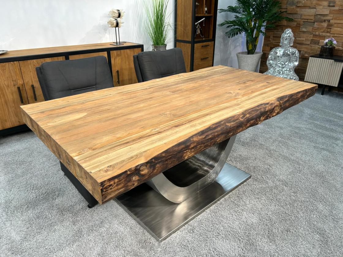 Esstisch aus Massivholz für 6 Personen 180 cm
