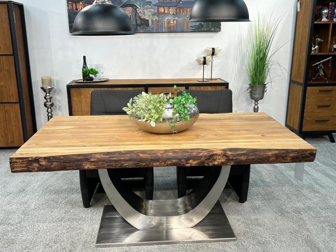 Esstisch aus Massivholz für 6 Personen 180 cm