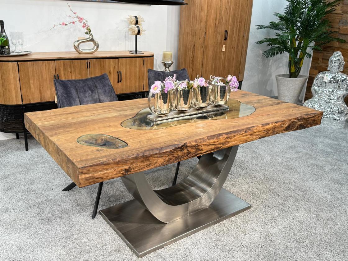 Esstisch aus Massivholz für 6 Personen 180 cm