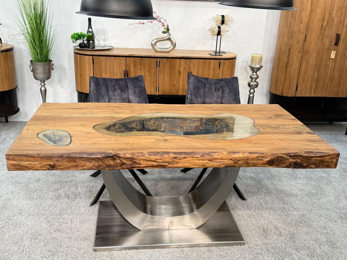 Esstisch aus Massivholz für 6 Personen 180 cm