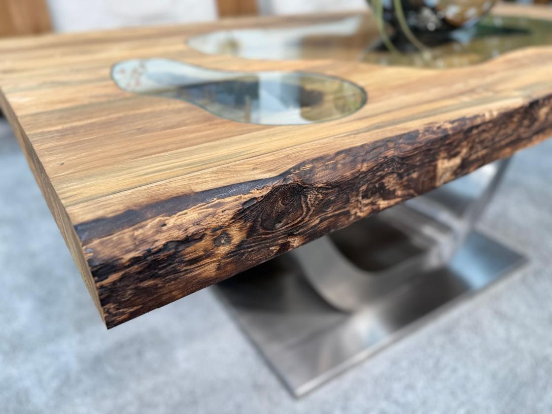 Esstisch aus Massivholz für 6 Personen 180 cm