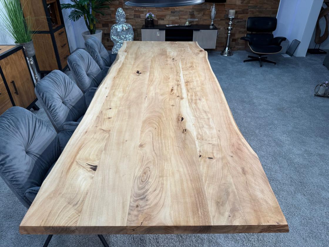 Esszimmertisch mit Baumkante 280 x 100 cm Canyon