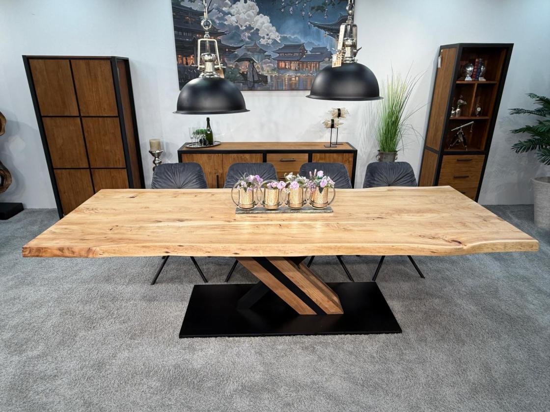 Esszimmertisch mit Baumkante 280 x 100 cm Canyon