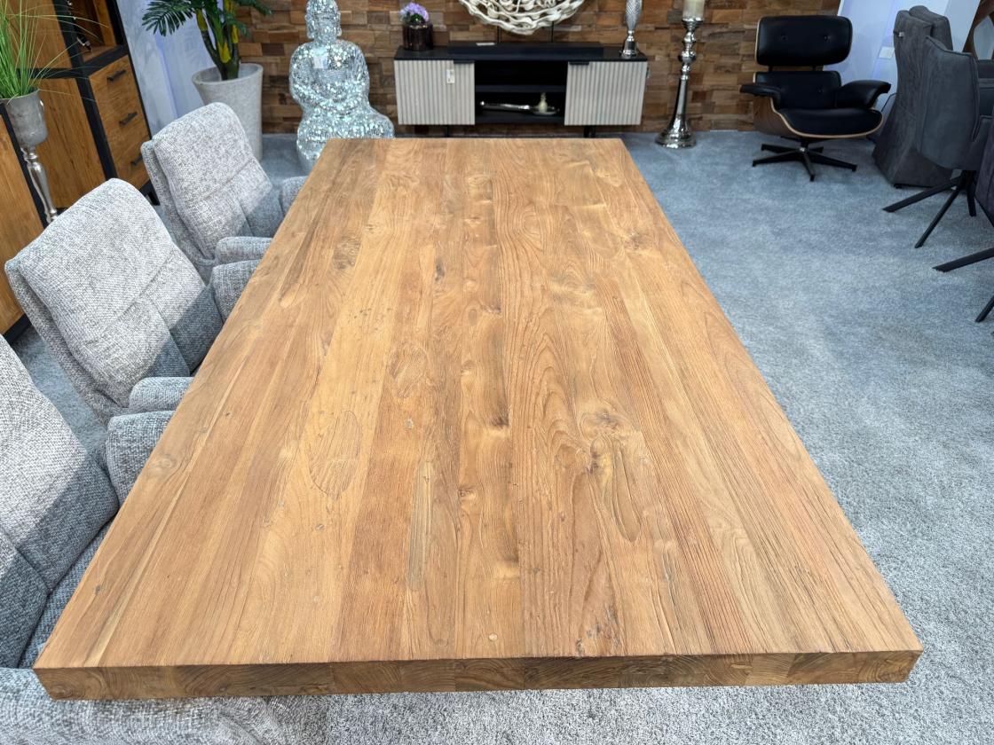 Esstisch Massivholztisch mit U-Gestell Deep Island