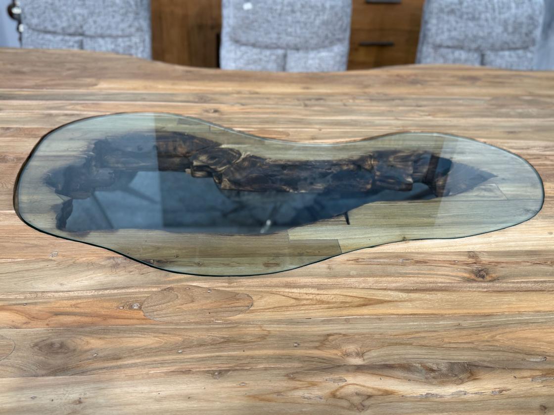 Außergewöhnlicher Esstisch aus Holz Fusion 300 x 140 cm