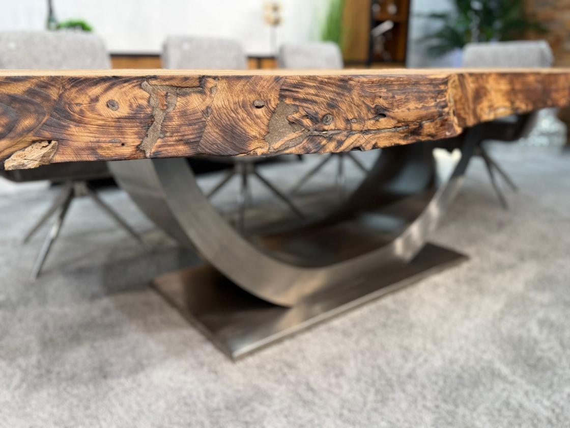 Außergewöhnlicher Esstisch aus Holz Fusion 300 x 140 cm