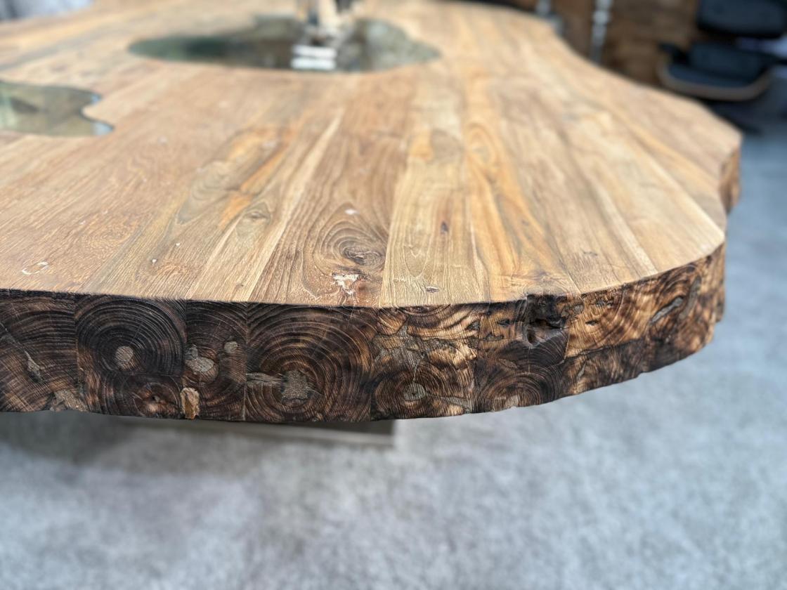 Außergewöhnlicher Esstisch aus Holz Fusion 300 x 140 cm
