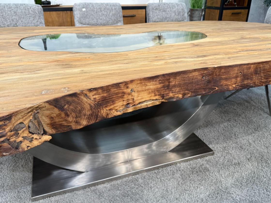 Außergewöhnlicher Esstisch aus Holz Fusion 300 x 140 cm