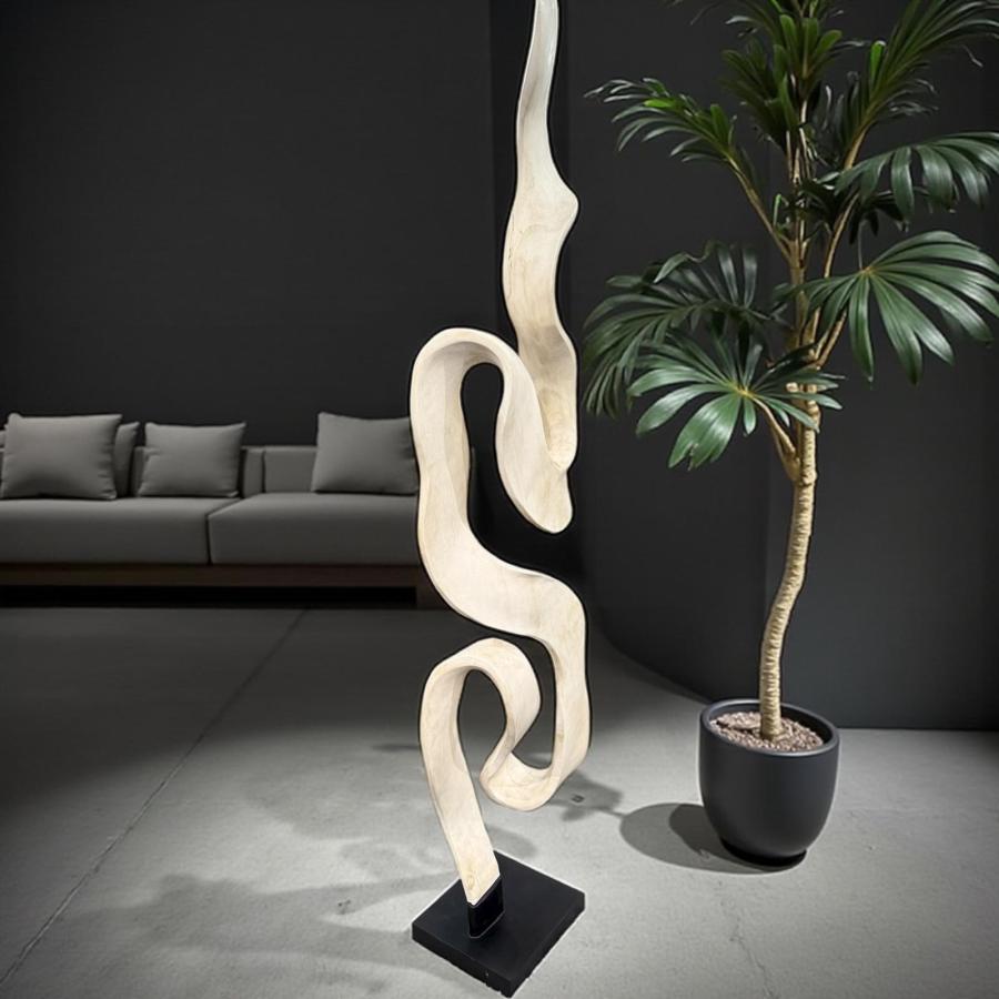 Holzskulptur Aufsteller Baumstamm 3D-Optik