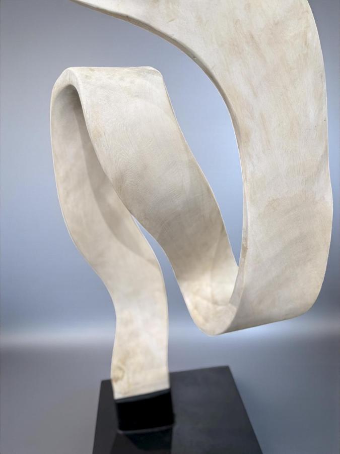 Holzskulptur Aufsteller Baumstamm 3D-Optik