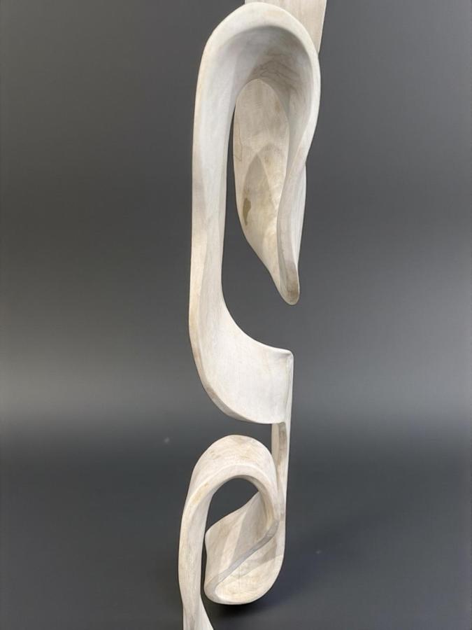 Holzskulptur Aufsteller Baumstamm 3D-Optik