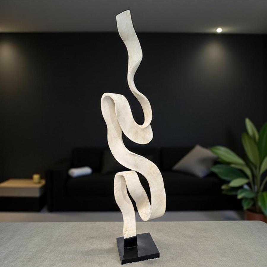 Holzskulptur Aufsteller Baumstamm 3D-Optik