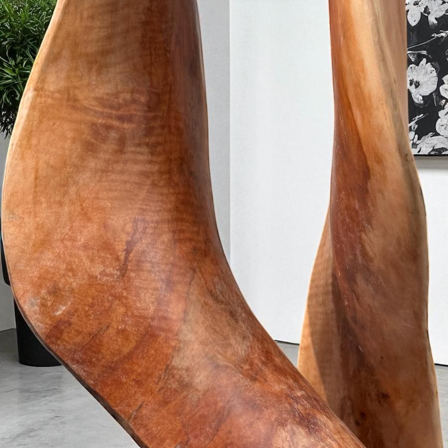 Holzskulptur Aufsteller Baumstamm 3D-Optik