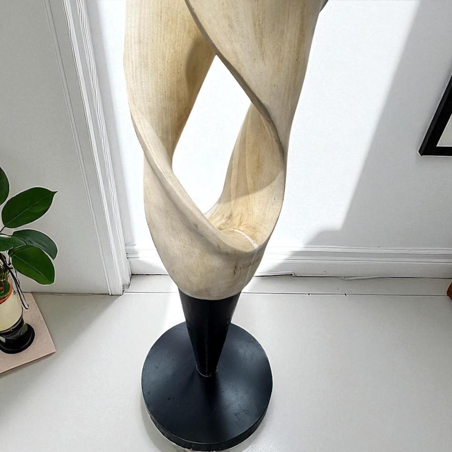 Holzskulptur Aufsteller Baumstamm 3D-Optik