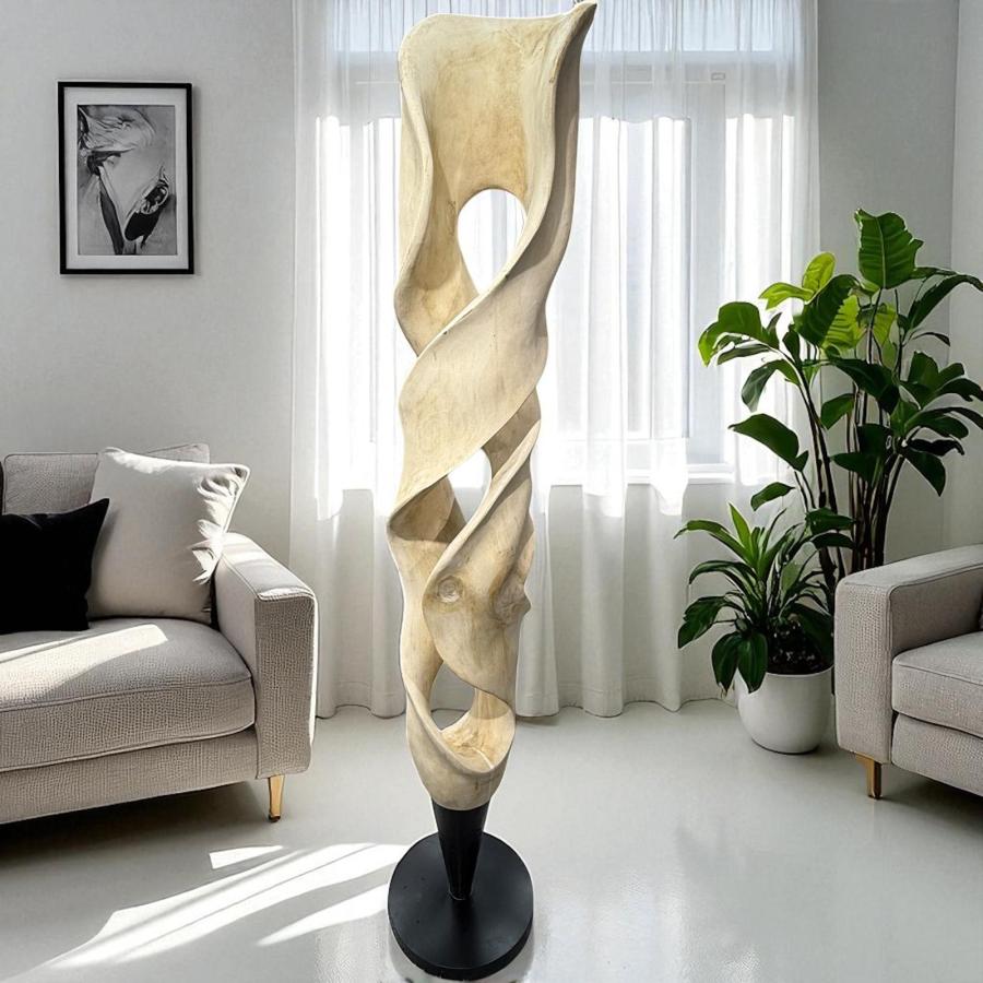 Holzskulptur Aufsteller Baumstamm 3D-Optik