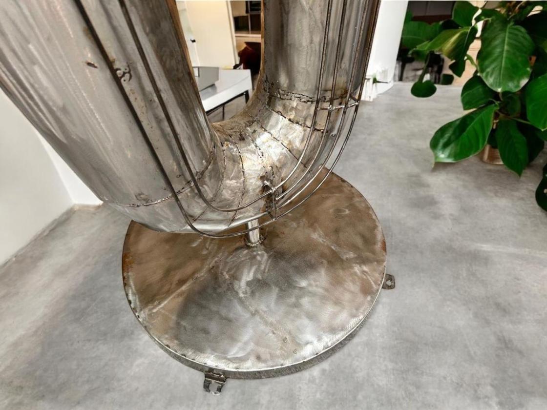 Skulptur aus recyceltem Metall Saxophon XXL