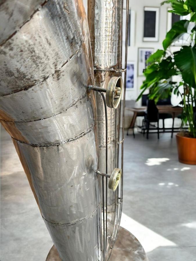 Skulptur aus recyceltem Metall Saxophon XXL