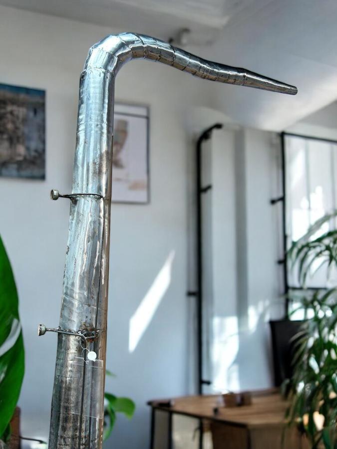 Skulptur aus recyceltem Metall Saxophon XXL