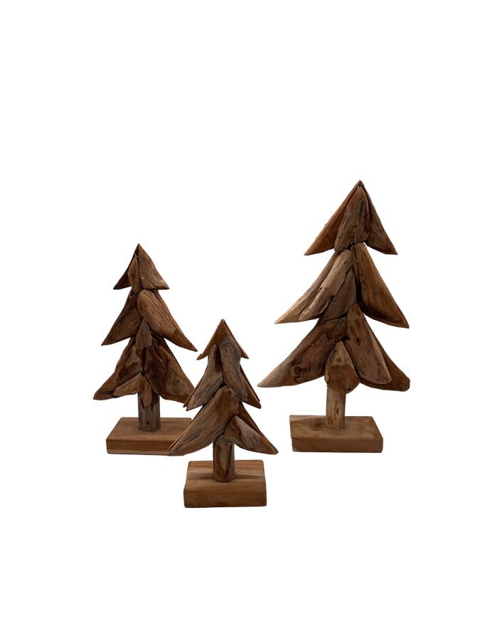 Handgeschnitzte Dekoration aus Holz "Tanne L"