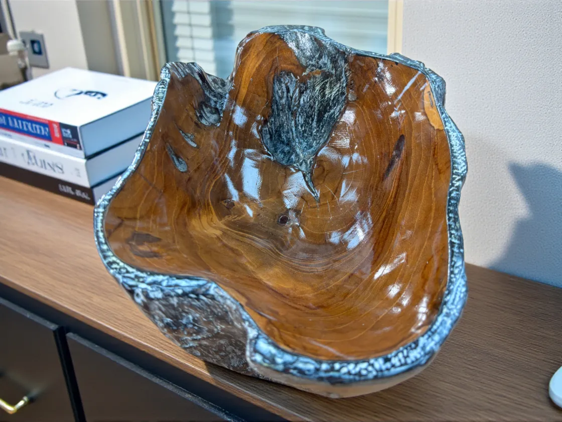 Holzschale 'AURELIA', ca. 24 cm breit, 15 cm hoch, Gr. S