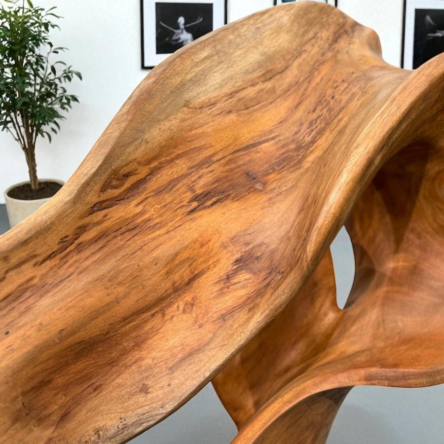 Holzskulptur Aufsteller Baumstamm 3D-Optik