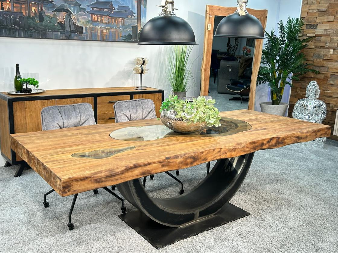 Esstisch massiver Holztisch Designtisch 250 cm