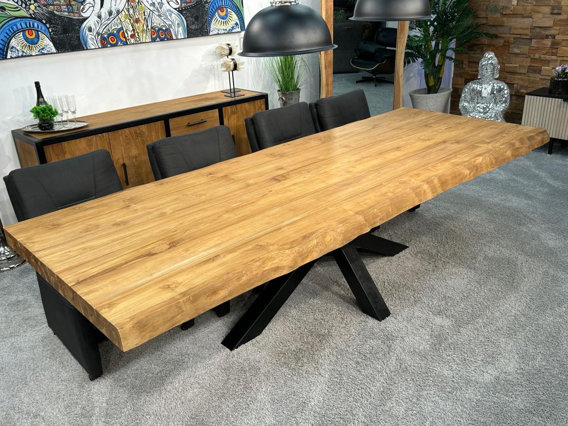 Esstisch mit Baumkante Atlanta 300 cm